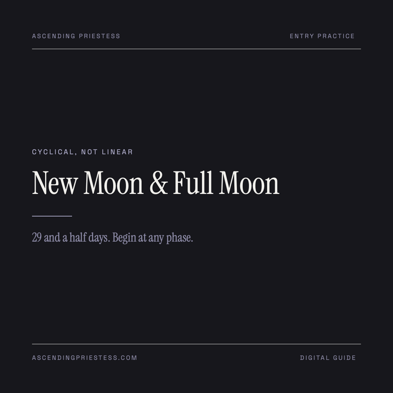 New Moon and Full Moon ritual guide cover