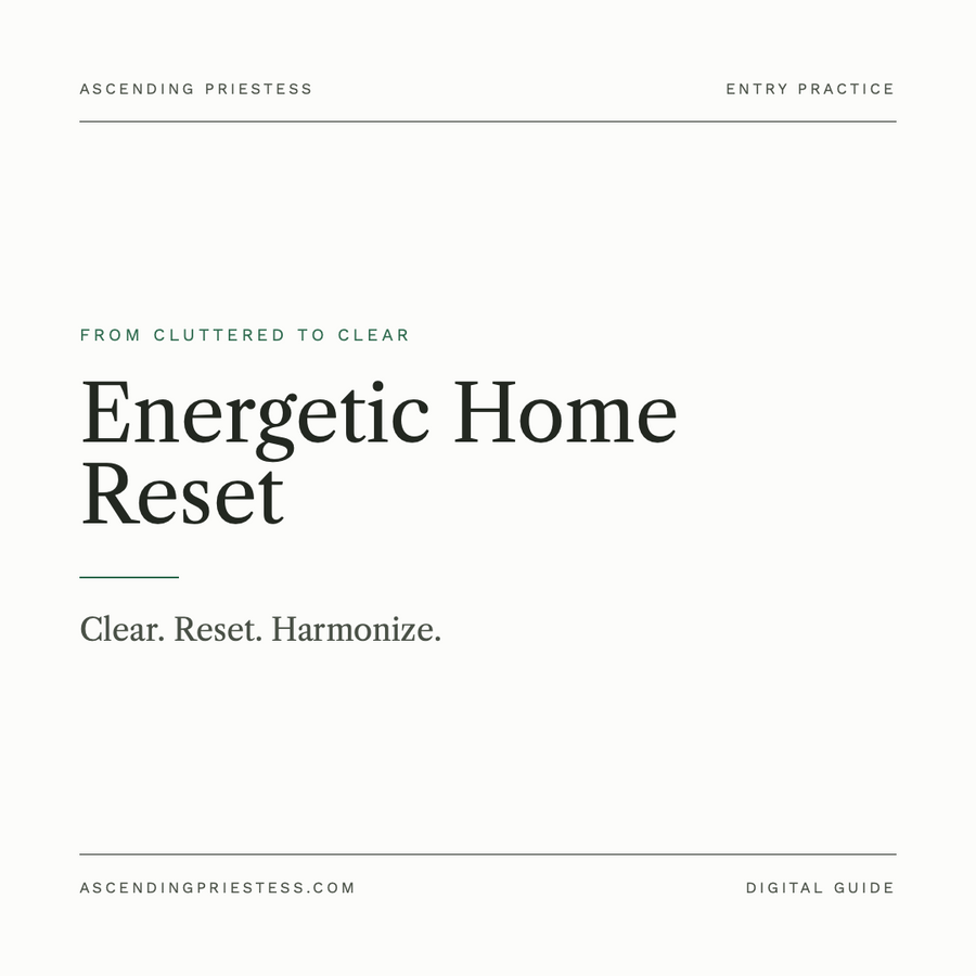 Energetic Home Reset Kit digital guide cover