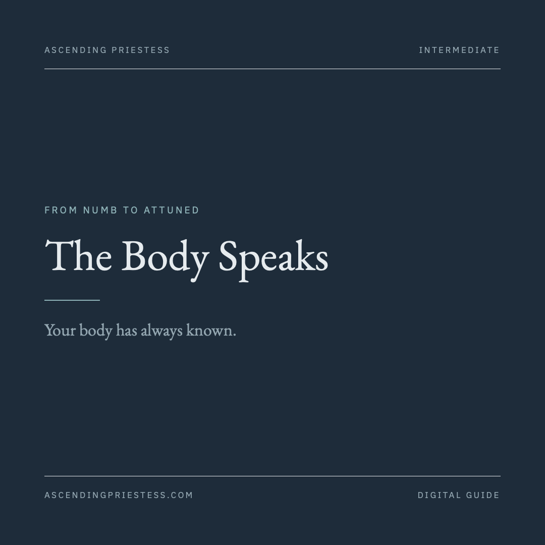 THE BODY SPEAKS