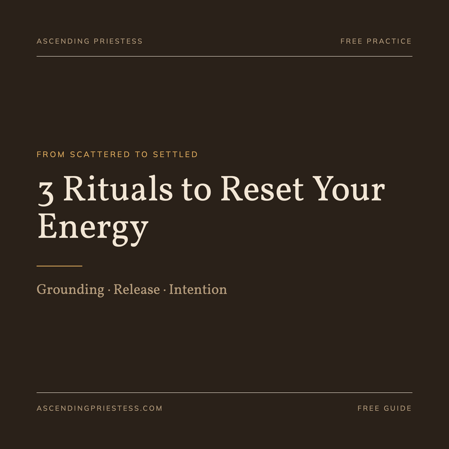 Free guide cover: 3 Rituals to Reset Your Energy