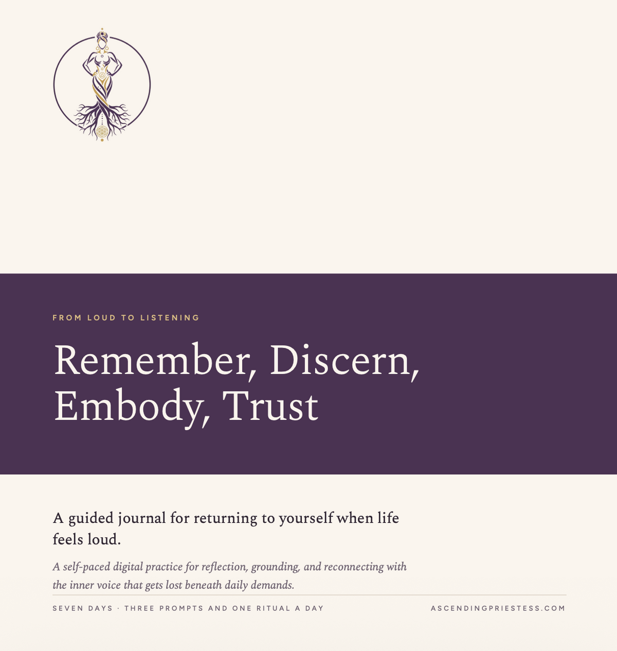 Remember, Discern, Embody, Trust
